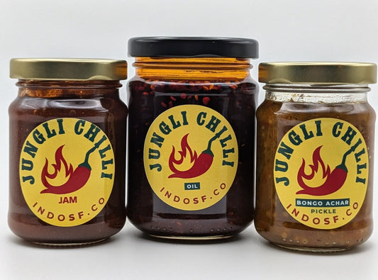 1. Buy 3 and save! Jungli medium spice value pack. 🌶️🌶️