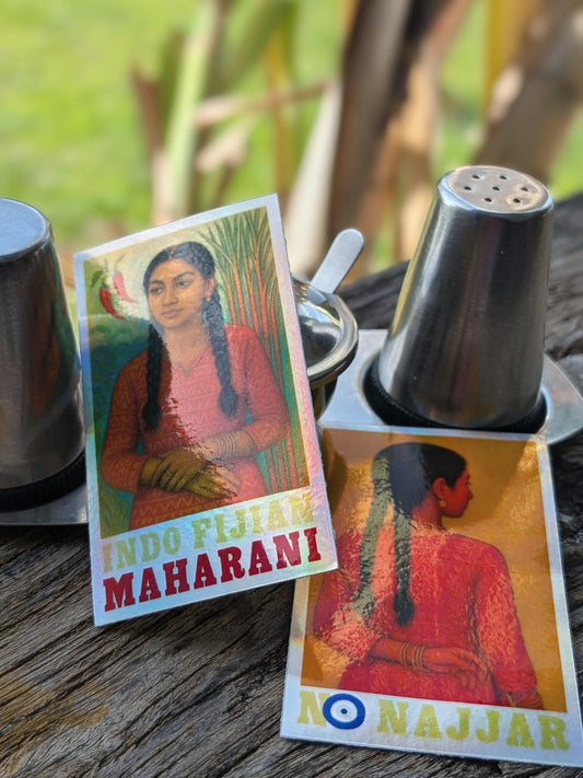 Indo Fijian Maharani/No najjar 👸🏽👑🧿 duo sticker pack.