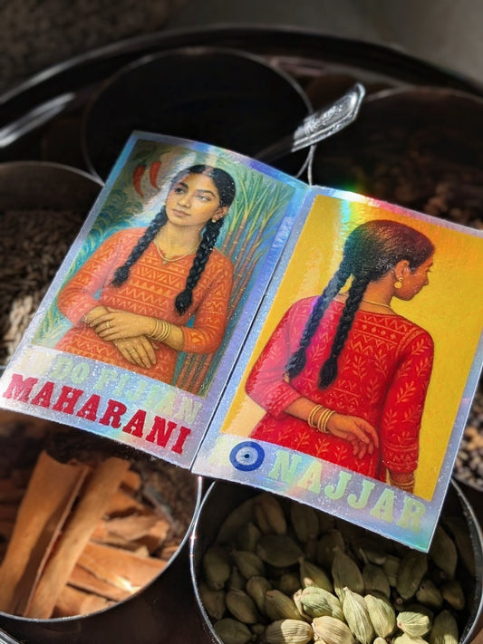 Indo Fijian Maharani/No najjar 👸🏽👑🧿 duo sticker pack.