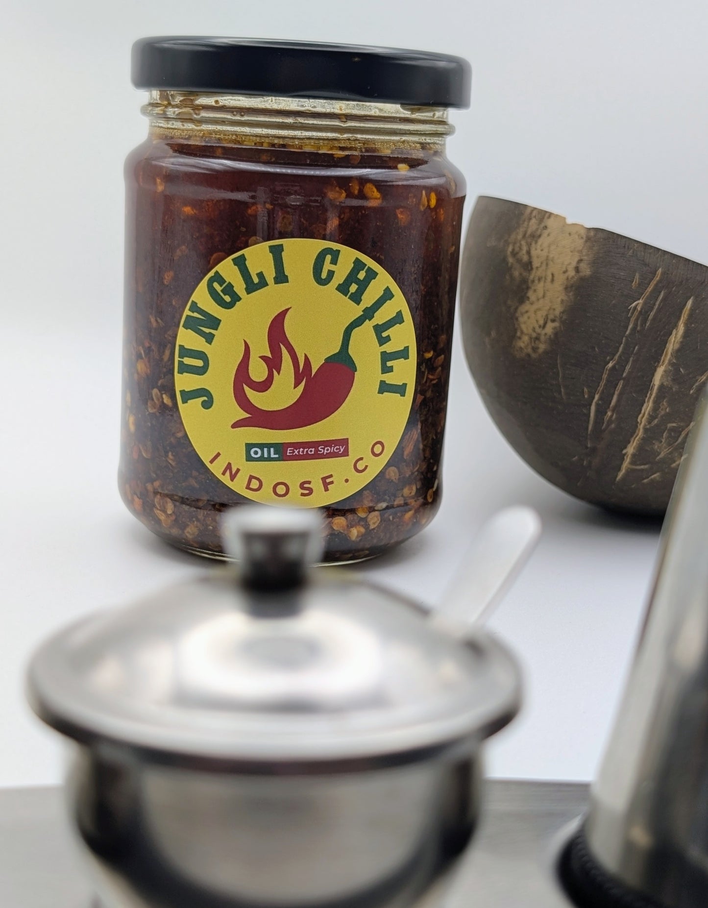 2. Extra spicy - Jungli Chilli oil (250mls) 🌶️🌶️🌶️