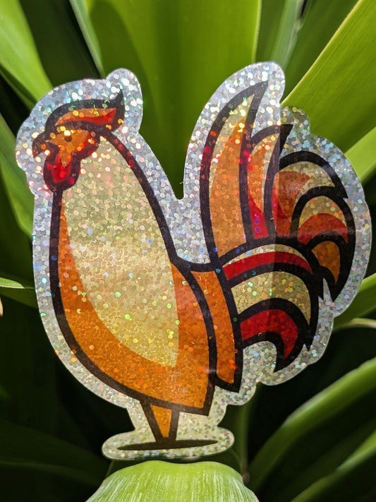 7. Jungli Murgah (Rooster) sticker 🐓